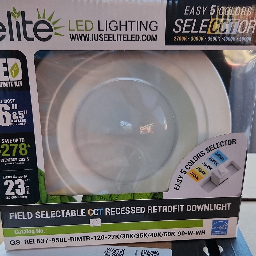 LED Lighting Recessed Retrofit Downlight - White‎